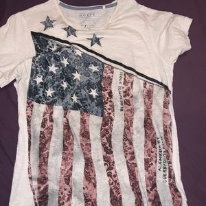Guess flag tshirt